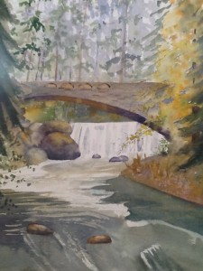 Watercolor of Whatcom Bridge
