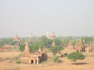 The temples of Bagan stretch out to the horizon