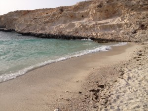 Omani cove for snorkeling