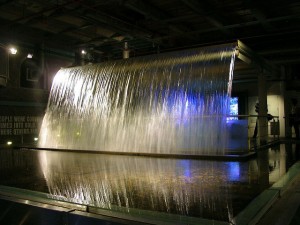 Waterfall on the second floor of Guinness