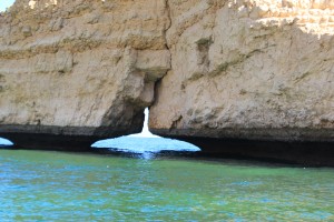 bird-shaped cut in Oman coastline