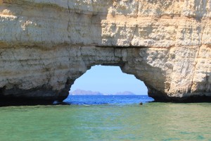 cave along the Omani coastline