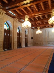 Women's prayer hall in the mosque