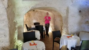 A cave restaurant