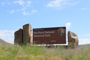 Nez Perce National Park sign