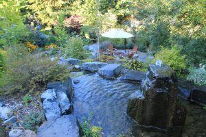 waterfall at the Wetherly Inn