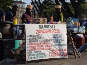 Nutella Pizza in Stone Town