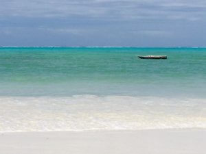 Whites, greens, and blues of Paje beach