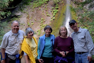 Friends before the falls