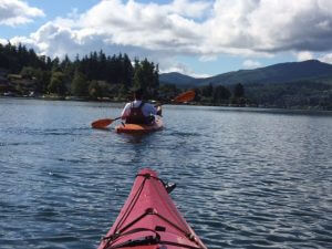 kayaking on Lake Whatcom