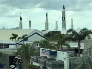 Kennedy Space Center with NASA's former rockets