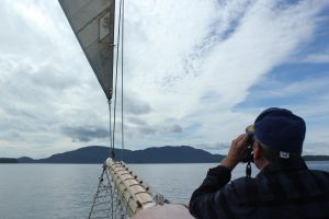 Lookout on the bow