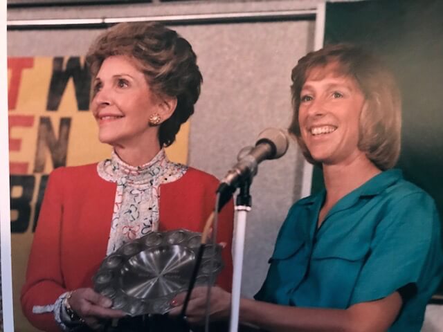 Nancy Adair with Nancy Reagan