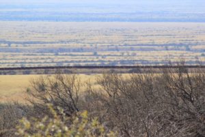 natural border wall in the desert