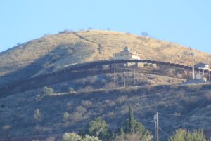 Metal border wall in Nogales Arizona