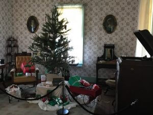 Living room of Johnson's boyhood home