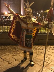 Man dressed as Pachacuti