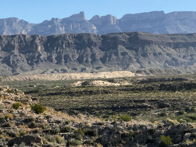 Looking into Mexico from Big Bend National Park.