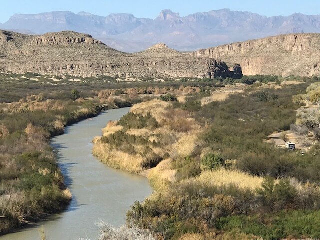 The tiny Rio Grande River