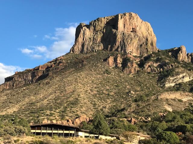 Big Bend mountain above the lodge